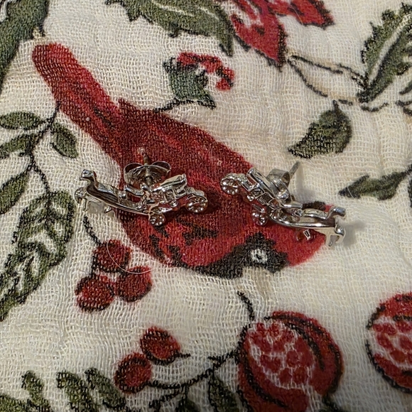 Coach Gold Horse & Carriage Earrings - Picture 2 of 10